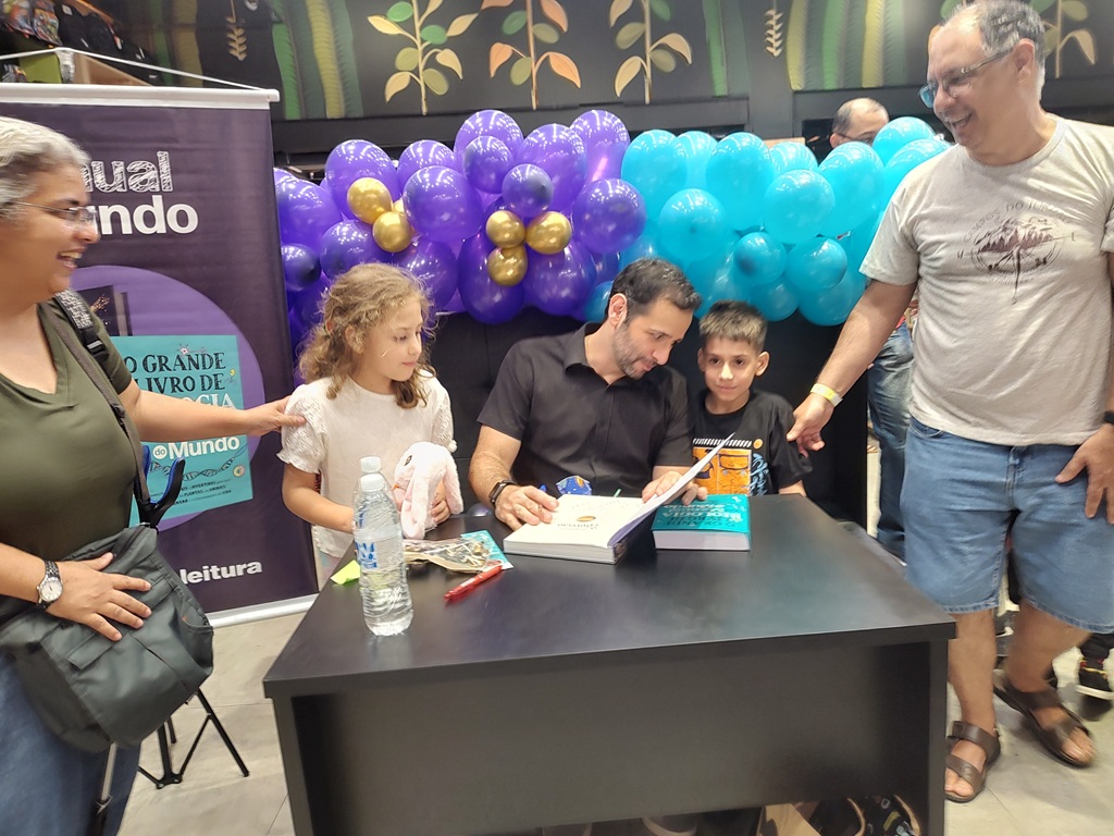 Luizete (esposa), Sophie (neta), Iberê Thenório, Guilherme (neto) e Eu